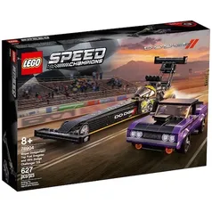 LEGO Speed Champions Mopar Dodge/SRT Top Fuel Dragster e 1970 Dodge Challenger T/A 76904 - 627 Peças