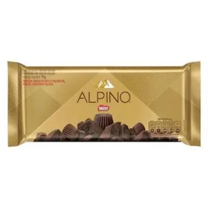 Chocolate Alpino tablete 90g na promoção leve 4 pague 3