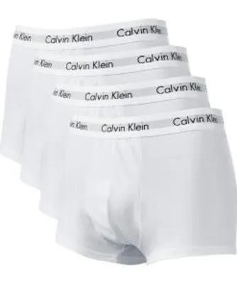 [PRIME] Kit 4 Cuecas Calvin Klein Low Rise Trunk | R$130