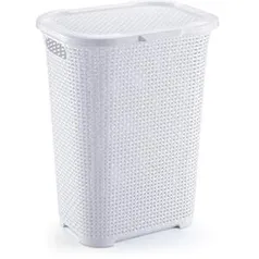 [Prime] Cesto de Roupa - Rattan, Monte Líbano, Branco, 30L | R$63