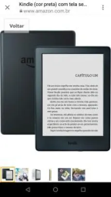 Kindle (cor preta) com tela sensível ao toque e Wi-Fi , 8a. Geração por R$ 219