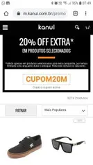 20% OFF em Produtos Selecionados na Kanui