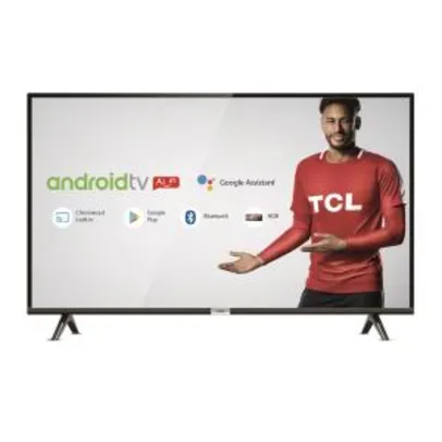 Smart TV LED 32" TCL Android, HDR, Controle com Comando de Voz, Google Assistant