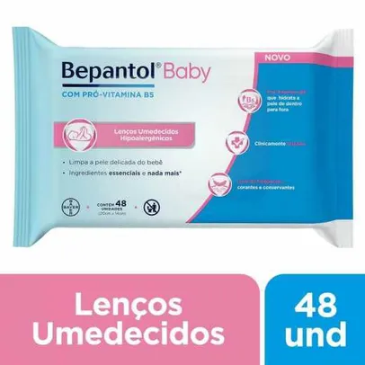 Lenço Umedecido Bepantol Baby - 48 unidades | R$7