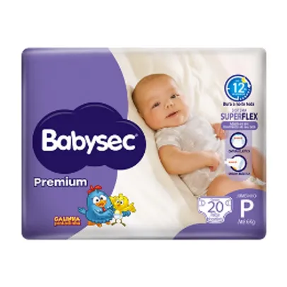 [Novo Usuário] Fralda Babysec Premium P 20 Unidades