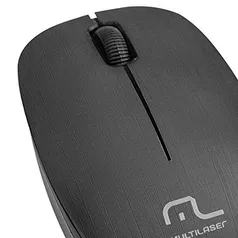 Multilaser MO251 - Mouse Sem Fio 2.4 Ghz 1200 DPI Usb | R$27