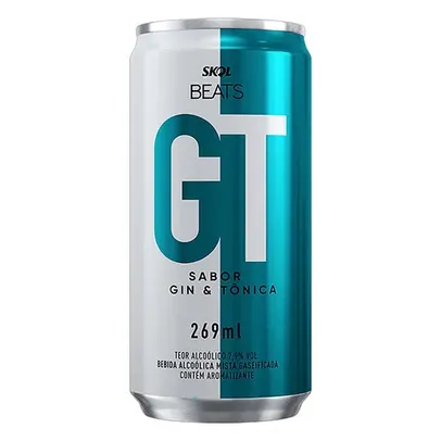 Bebida Mista Alcoólica Gaseificada Gin & Tônica Skol Beats GT Lata 269ml