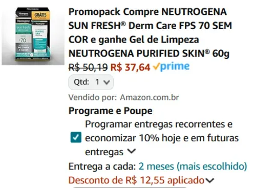 Imagem na descrição da promoção