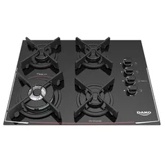 Cooktop Dako 4 Bocas Com Trempe Ferro Fundido - Turbo Cook Dc4vtz-ps0 Bivolt