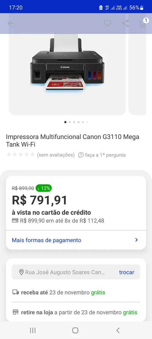 Imagem na descrição da promoção