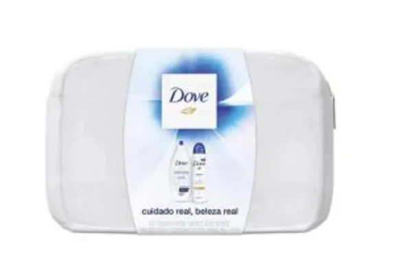 Kit Dove Sabonete Líquido Nutrição Profunda 250ml + Desodorante Original 150ml + Necessaire | R$ 9