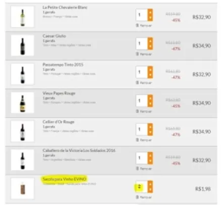6 Vinhos Importados por R$ 99,00