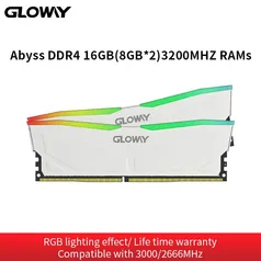 Memoria Ram Gloway Ddr4 Rgb Ram Ddr4 3200mhz 3600mhz Abyss Series White 16gb Deskt