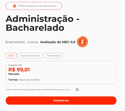 Imagem na descrição da promoção