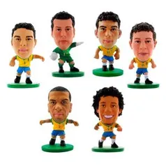 Kit de Mini Figuras - Minicraques CBF Soccerstarz - R$15