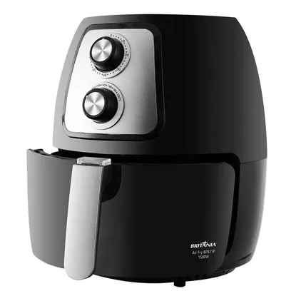 Foto do produto Fritadeira Britânia Bfr21p 4l Air Flow 1500w Preto 220 Volts - 220V Elétrica Fryer 4 L