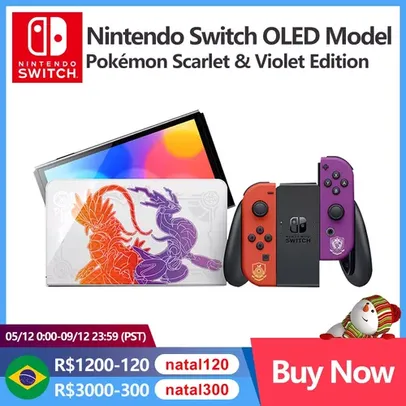 Nintendo Switch Oled Pokemon Scarlet And Violet Edition Limited Color Game Console 