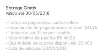 Frete grátis em pedidos acima de R$ 40 no Ifood