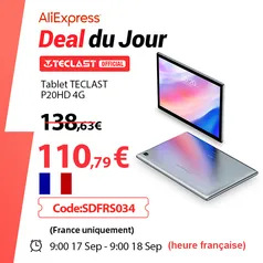 [Internacional] Tablet Teclast 10.1" P20HD 4GB RAM 64GB