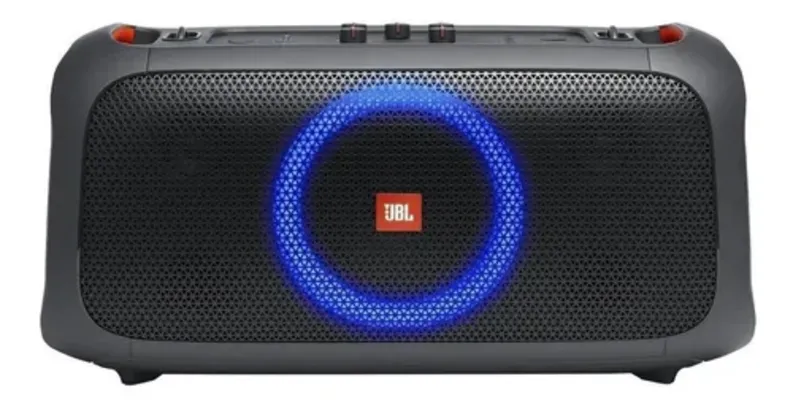 Alto-falante JBL PartyBox On-The-Go portátil com bluetooth black 100V/240V 