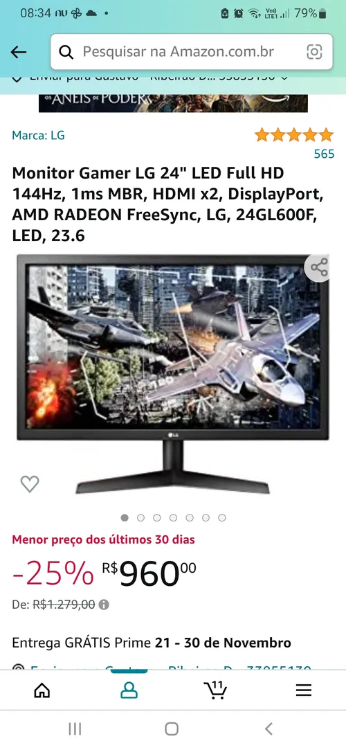 Imagem na descrição da promoção