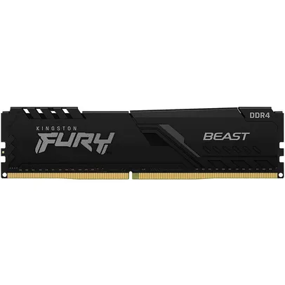 Memória Kingston Fury Beast, 8GB, 3200MHz, DDR4, CL16, Preto - KF432C16BB/8