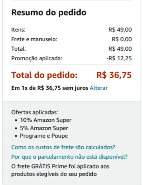 Imagem na descrição da promoção