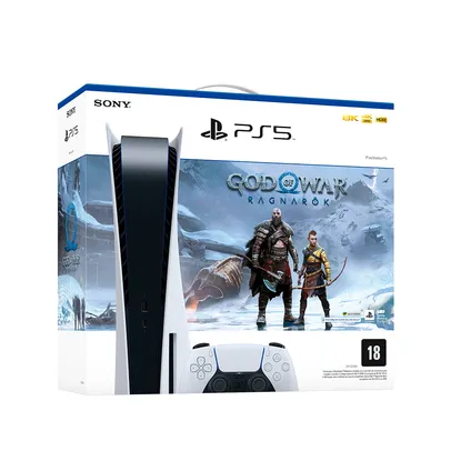 Console Playstation 5 Físico 825GB + Jogo God Of War: Ragnarok