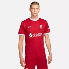 Camisa Nike Liverpool I 2023/24 Torcedor Pro Masculina (Tam P ao 3G)