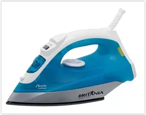 Ferro de Passar a Vapor Base Antiaderente com Spray Britânia FB167N Azul 1120W