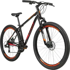 Bicicleta Caloi Vulcan Aro 29 21 Marchas com Freio a Disco - Preto