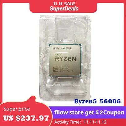[11.11] Ryzen 5 5600G - 3.9GHz - Sem Cooler