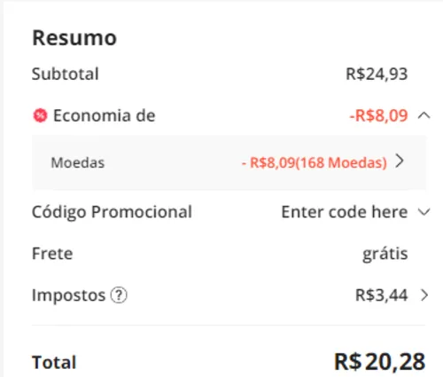 Imagem na descrição da promoção