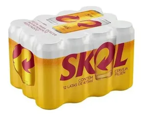 Pack Cerveja Skol Lata 473ml Com 12 Unidades