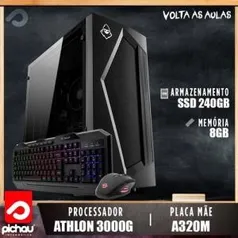 [CC Americanas+ AME R$1873] PC Estudo/Escritório Pichau, AMD Athlon 3000G, 16GB DDR4, SSD 240GB, 500W R$1911