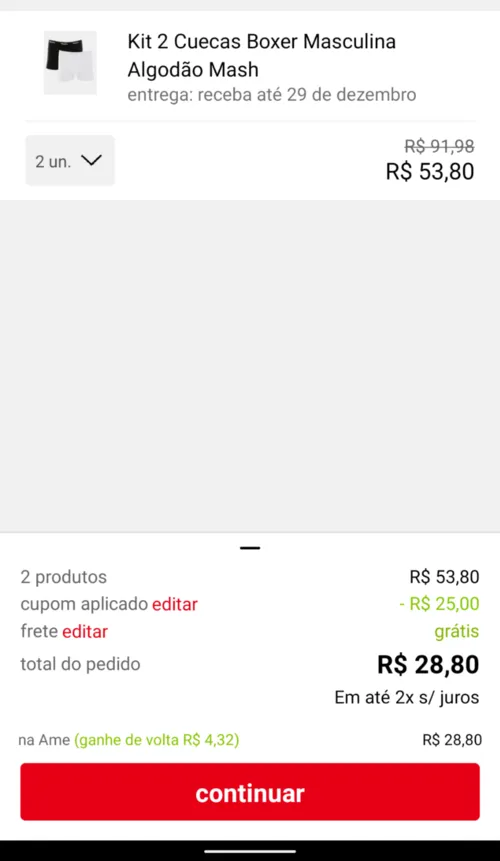 Imagem na descrição da promoção