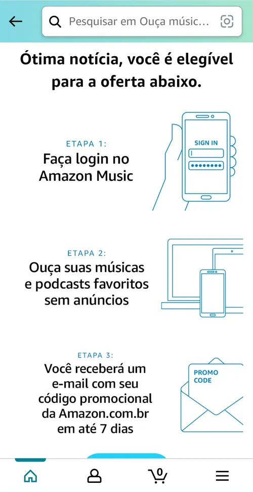 Imagem na descrição da promoção