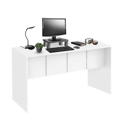 [R$157 AME] Mesa para Computador 136cm Branco Fosco - EI075 R$224