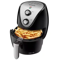 Fritadeira Elétrica Sem Óleo Air Fryer Mondial AF-30 Family Inox IV 3,5l – Preta - 110V e 220V