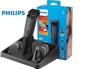 Aparador de Pelos Multigroom Phillips 6 Acessórios MG3712 | R$85