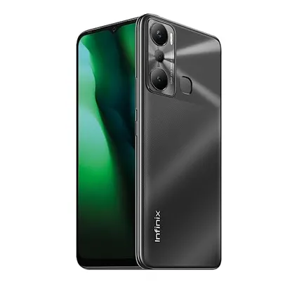 Smartphone INFINIX HOT 20i PRETO 128GB 4GB RAM, Câmera Tripla até 13MP, Bateria de 5000mAh, Tela 6,6” HD+, Dual Chip