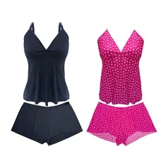 Kit 2 Pijamas Baby Dolls Conjunto Blusa + Short Sortido