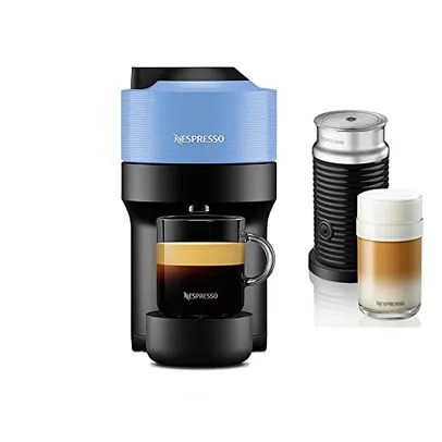 Nespresso Vertuo Pop Azul Pacífico 110V + Aero 3, Cafeteira