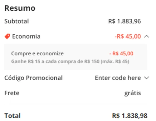 Imagem na descrição da promoção