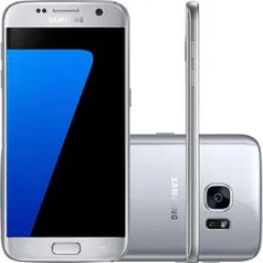 Smartphone Samsung Galaxy S7 Android 6.0 Tela 5.1" 32GB 4G Câmera 12MP - Prata - R$1529