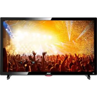 TV LED 24" AOC LE24D1461 FULL HD 2 HDMI 1 USB Preto - R$ 599,00