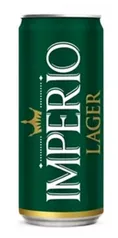 Cerveja Império Lager Puro Malte Lata 350ml - 12 unidades 