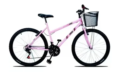 Bicicleta Feminina Forss Anny Aro 26 C/cestinha 18 Marchas