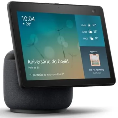 Echo Show 10 (2ª Geração) Amazon, Smart Display HD de 10, com Alexa, Câmera de 13MP, Preto - B084P4Q85Q