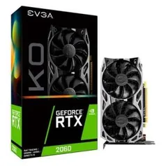 Placa de Vídeo EVGA NVIDIA GeForce RTX 2060 KO Gaming, 6GB | R$ 1999